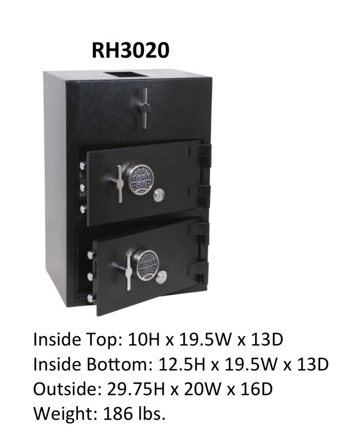 RH3020E Rotary Hopper Depository Safe